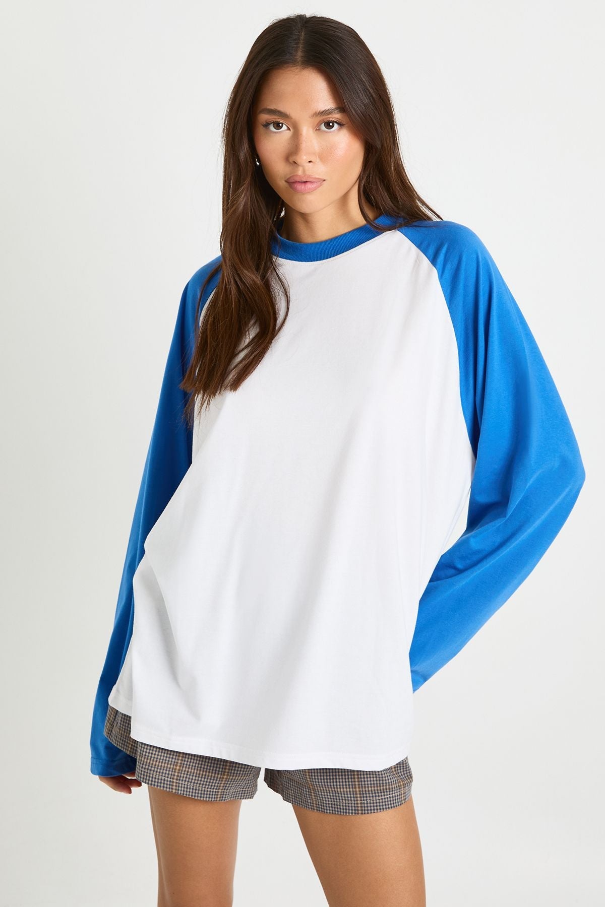 Contrast Raglan Long Sleeve Top
