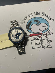 Omega Speedmaster Professional Moonwatch'Silver Snoopy Award' NEW Complete Set +Bracelet & Stickers | 50th Anniversary Ed