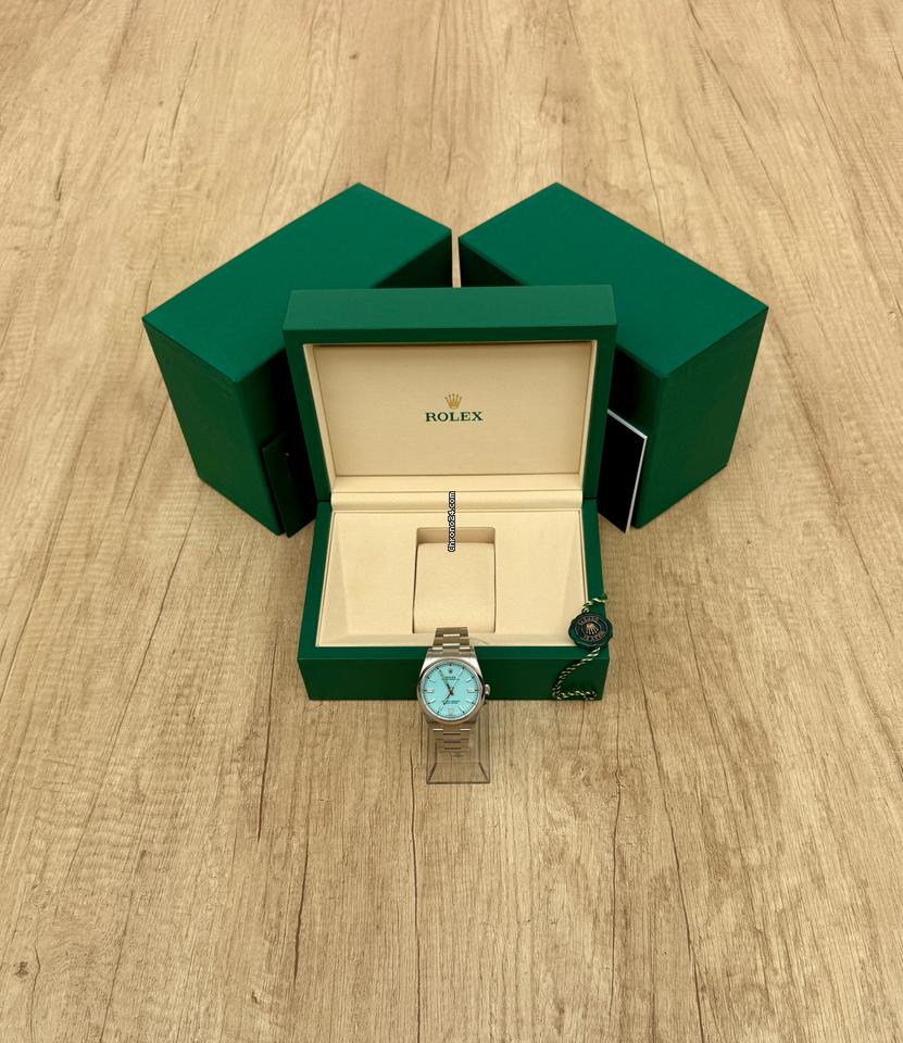 Rolex | Oyster Perpetual | 126000 | Steel | 36 mm | Steel | Turquoise | Automatic