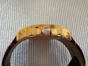 Cartier Santos 100 Diamond Rose Gold Ladies Watch WM502151