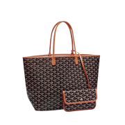 Goyard Saint Louis PM Bag (Black & Tan)