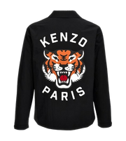 Kenzo Black Logo Print Jacket