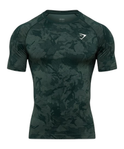 Geo Seamless T-Shirt (Deep Petrol Blue/Unit Green)