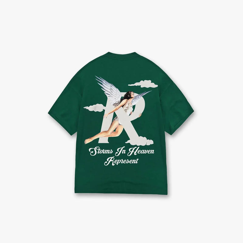 Represent Storms In Heaven T-Shirt Racing Green