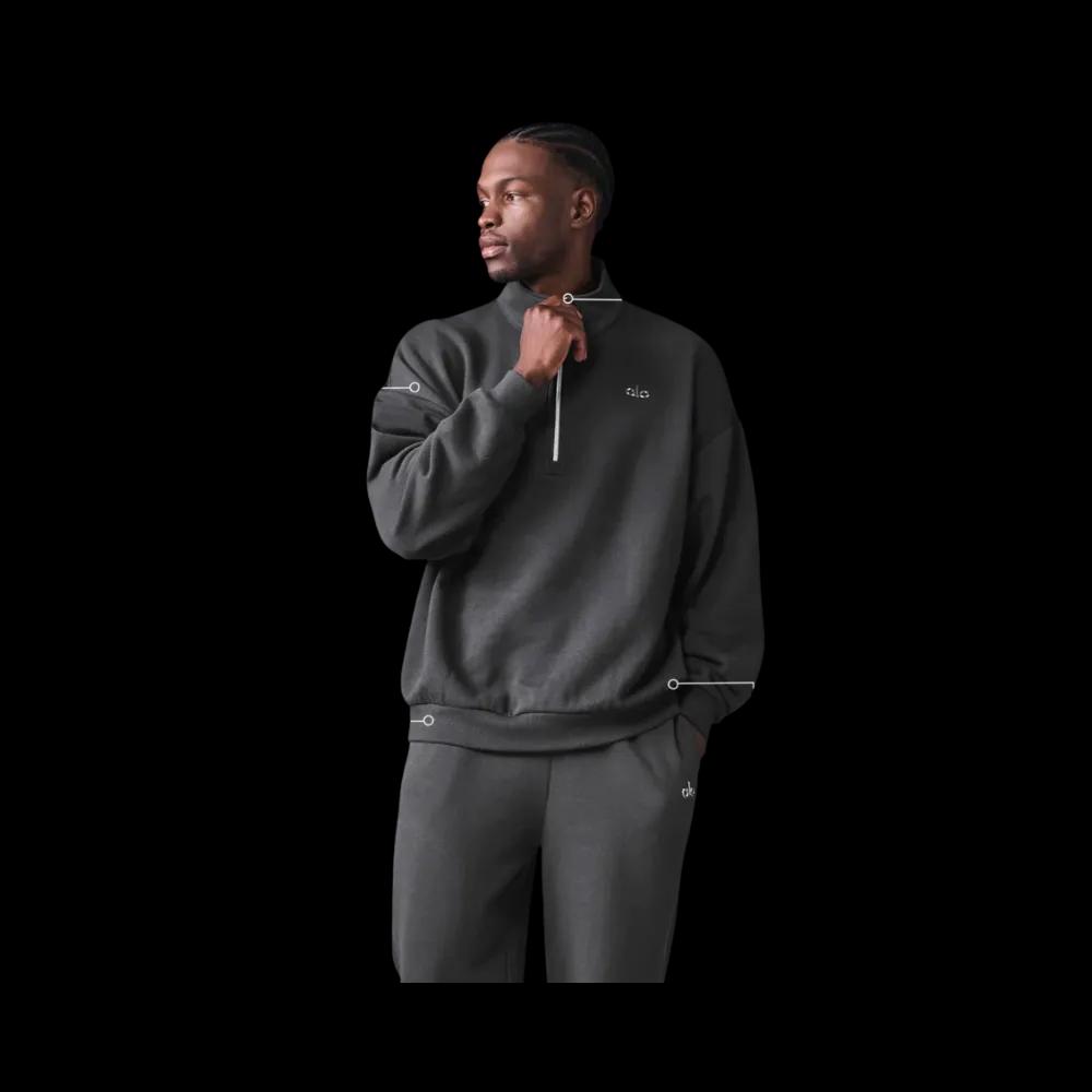 Alo Accolade 1/4 Zip Pullover Anthracite