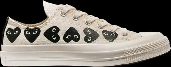 Converse x PLAY Comme des Garçons Chuck 70 Multi Heart Beige