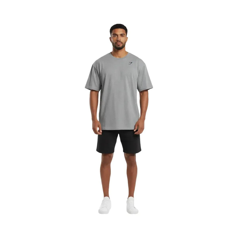 Gymshark Essential Oversized T-Shirt Charcoal Grey Marl