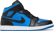 Air Jordan 1 Mid Black Royal Blue