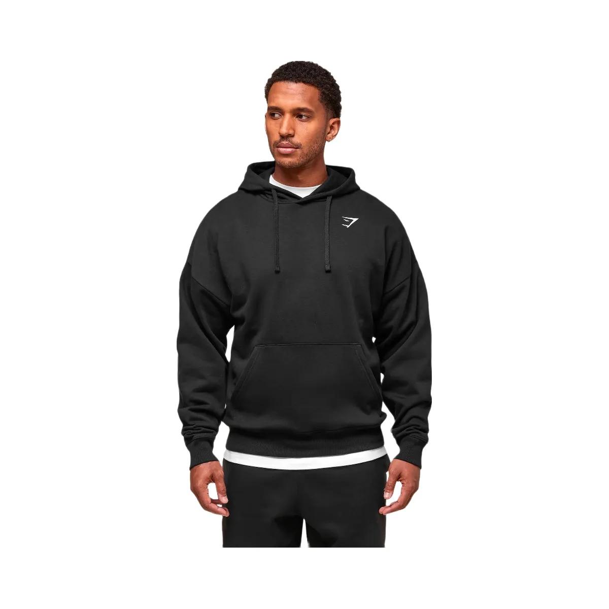 Gymshark Crest Oversized Hoodie Black