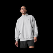 Alo Accolade 1/4 Zip Pullover Athletic Heather Grey