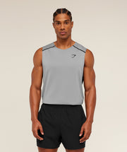 Gymshark Arrival Contrast Tank -  Smokey Grey /  Onyx Grey