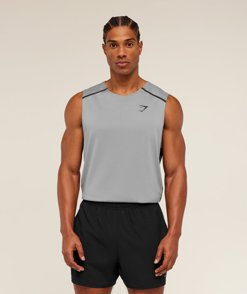 Gymshark Arrival Contrast Tank -  Smokey Grey /  Onyx Grey