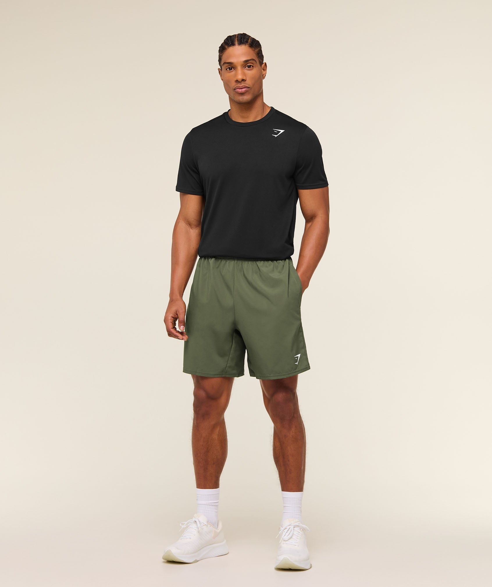Gymshark Arrival 7" Shorts Core Olive