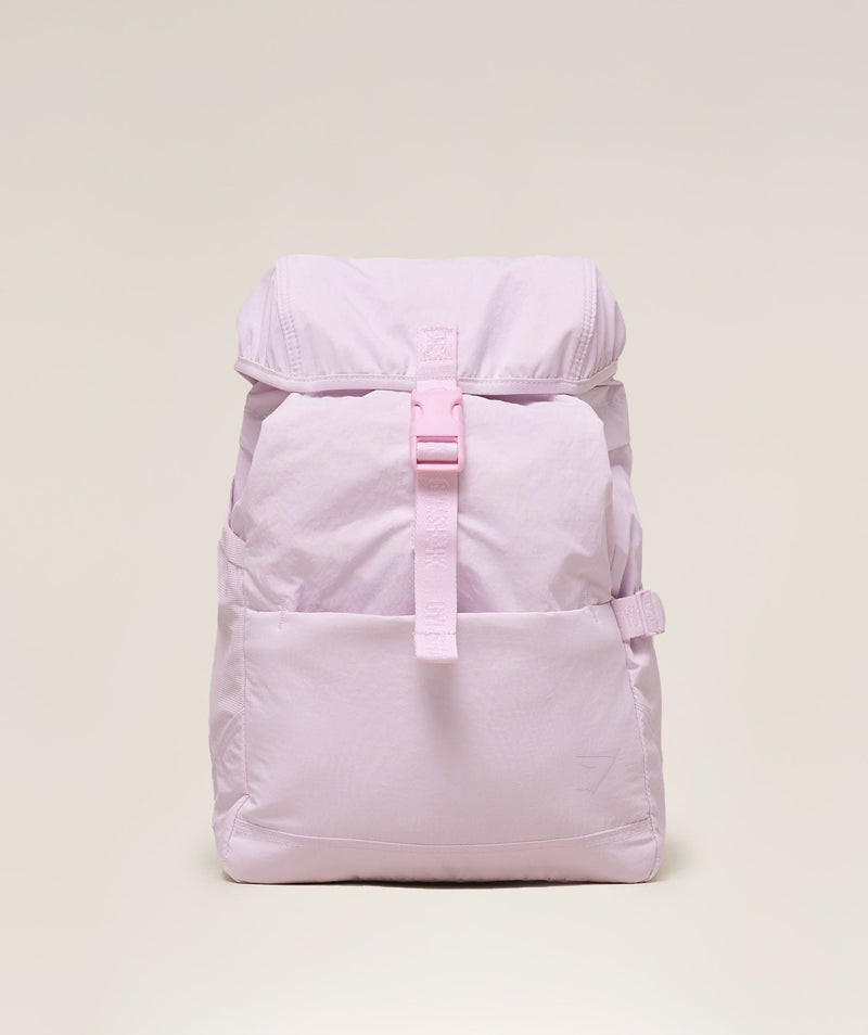 Women's Gymshark Pleat Backpack 2.0 Ice Pink