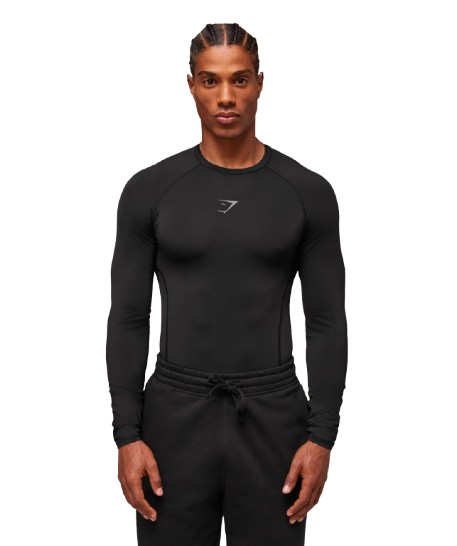 Gymshark Element Baselayer Long Sleeve T-Shirt - Black