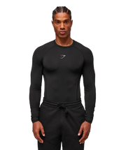 Gymshark Element Baselayer Long Sleeve T-Shirt - Black