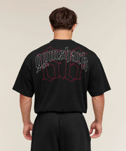 Gymshark Outline Graphic T-Shirt oversized fit Black