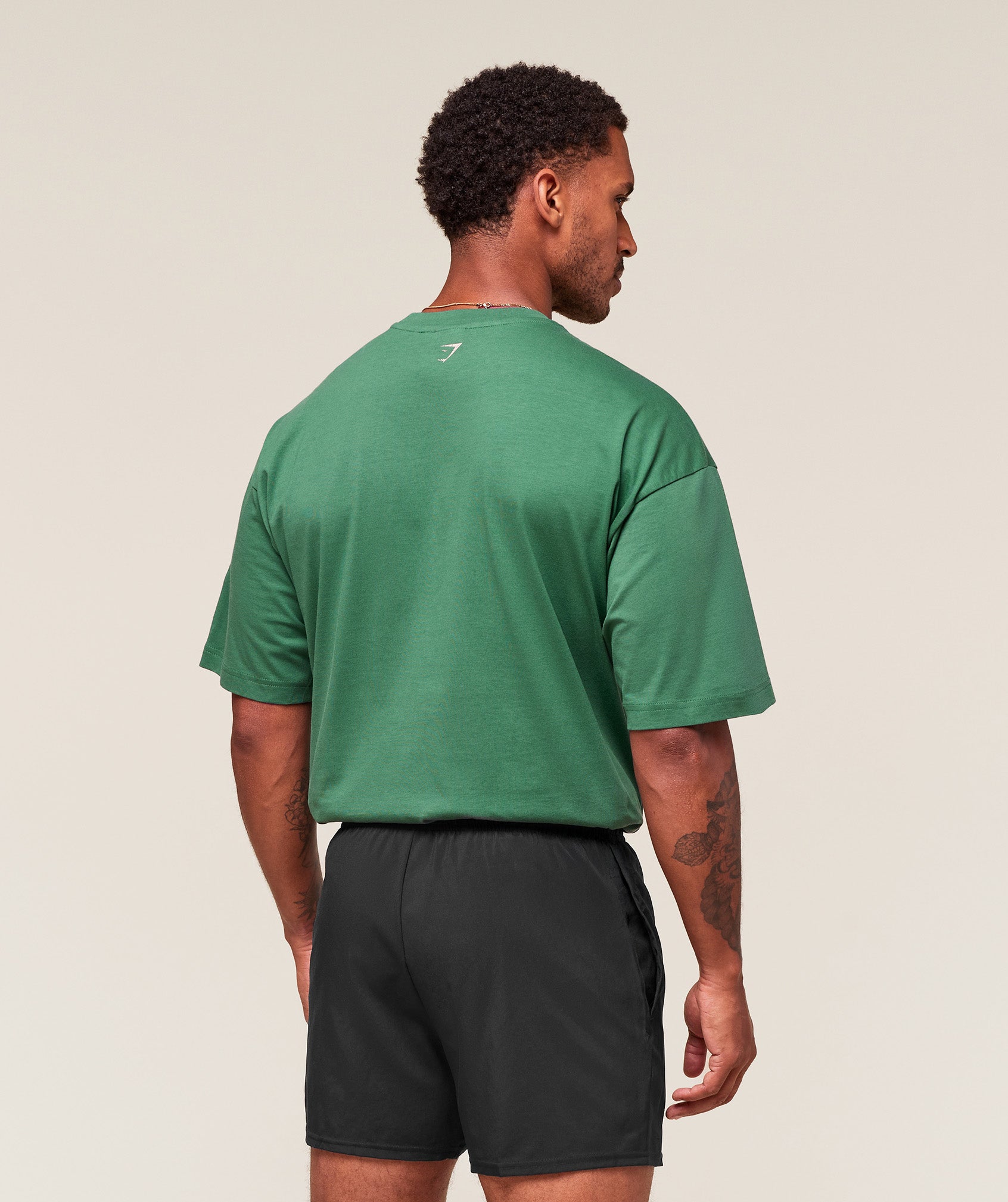 Gymshark Worn Graphic T-Shirt oversized fit Lift Green