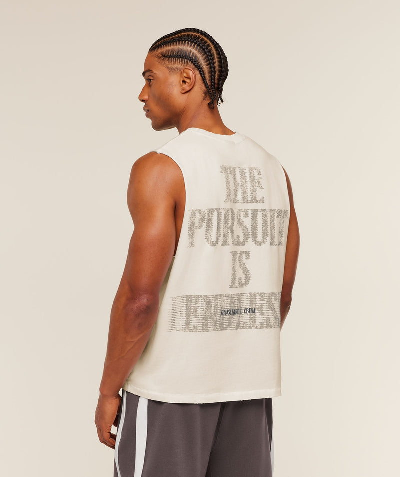 Gymshark Gymshark X Cbum Washed Sleeveless T-Shirt Soft White