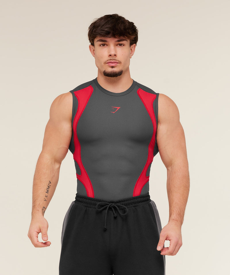 Gymshark x Carlos Belcast Tank Baselayer -  Onyx Grey