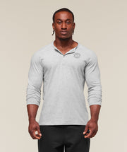 Gymshark Legacy Henley - Light Grey Marl