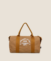 Gymshark Strength Dept Mini Canvas Duffle Bag Antique Gold
