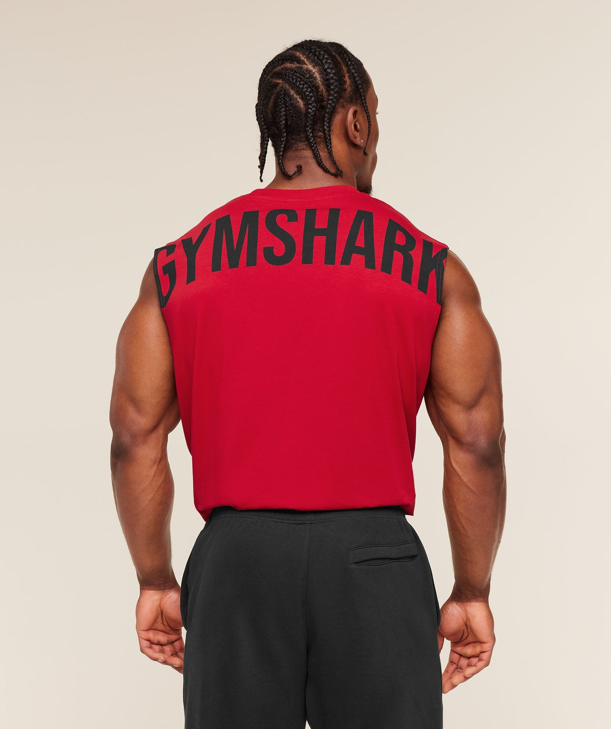 Gymshark Power Cut Off Tank Conditioning Red