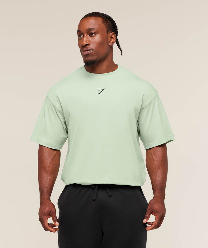 Gymshark Power T-Shirt oversized fit Clay Green