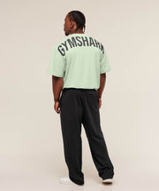 Gymshark Power T-Shirt oversized fit Clay Green