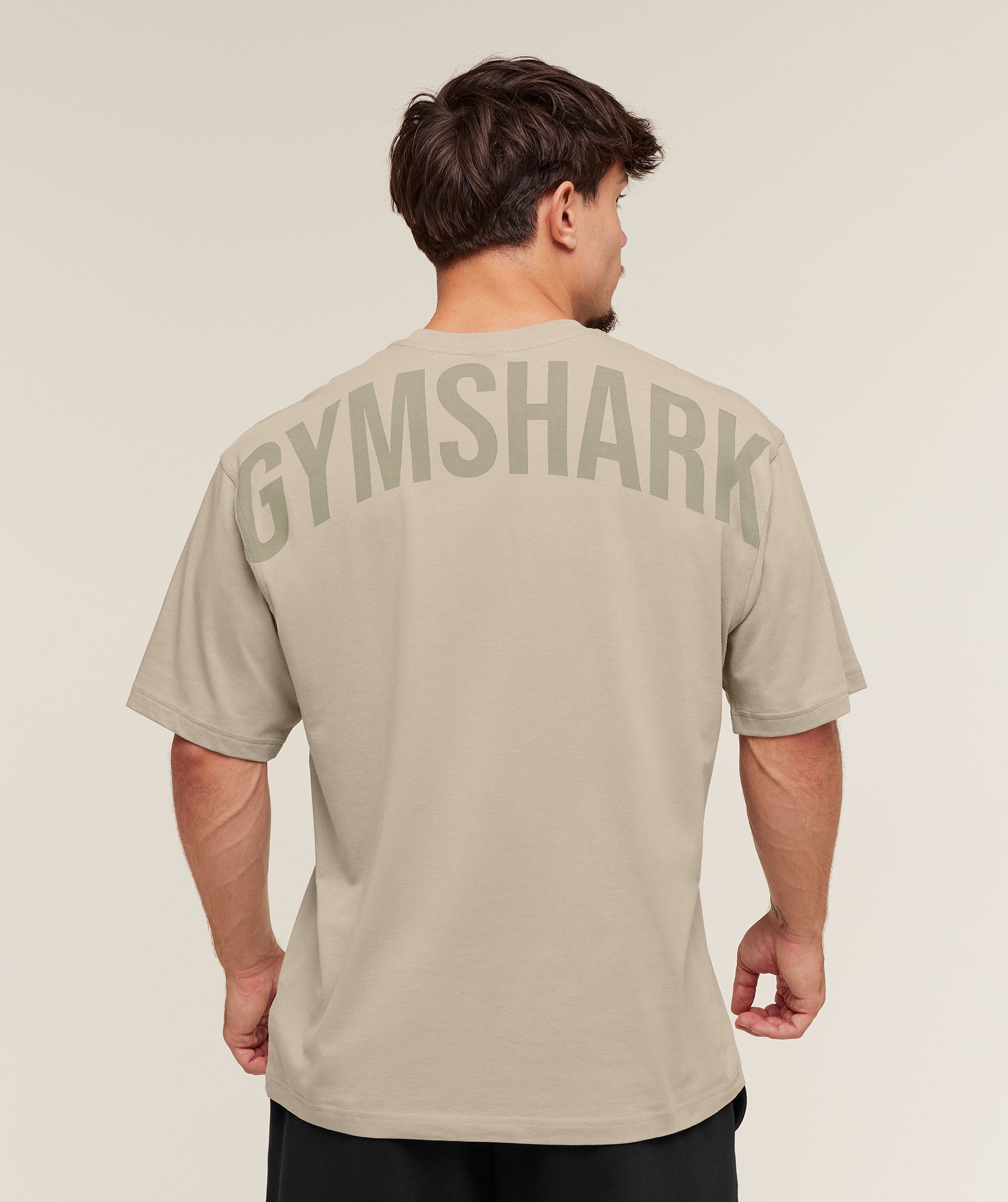 Power T-Shirt oversized fit Mushroom Grey