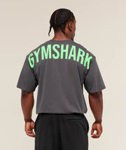 Gymshark Power T-Shirt oversized fit Onyx Grey