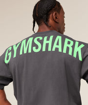Gymshark Power T-Shirt oversized fit Onyx Grey