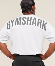 Gymshark Power T-Shirt oversized fit White