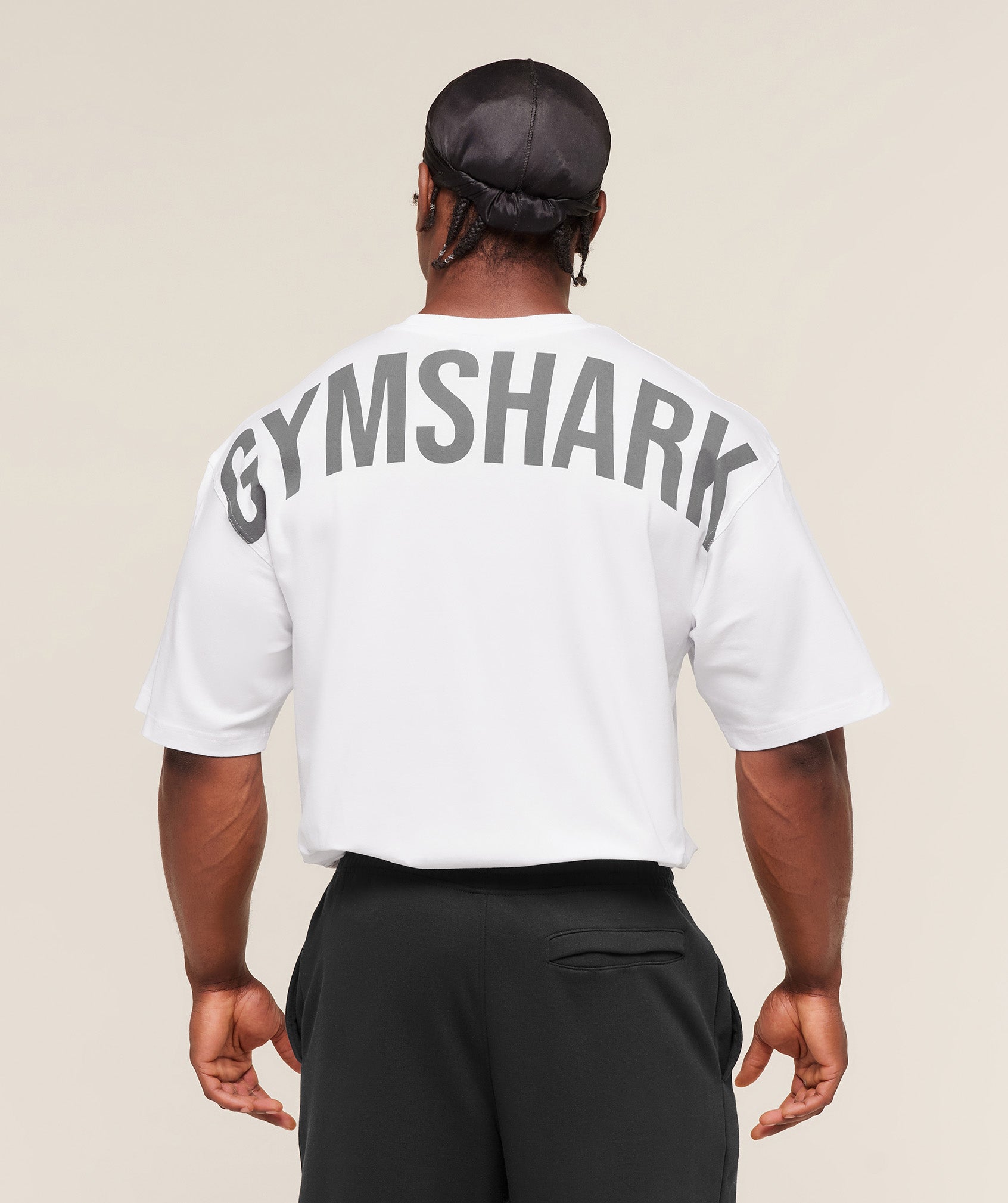 Gymshark Power T-Shirt oversized fit White