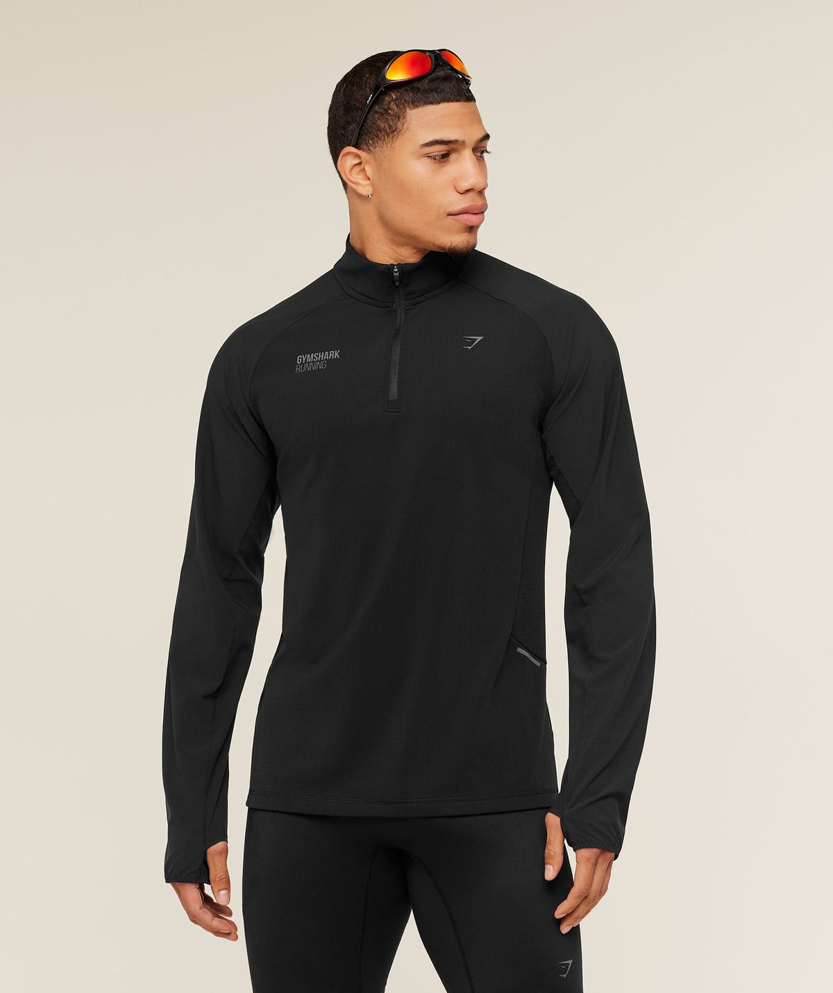 Gymshark Running Elite 1/4 Zip Black