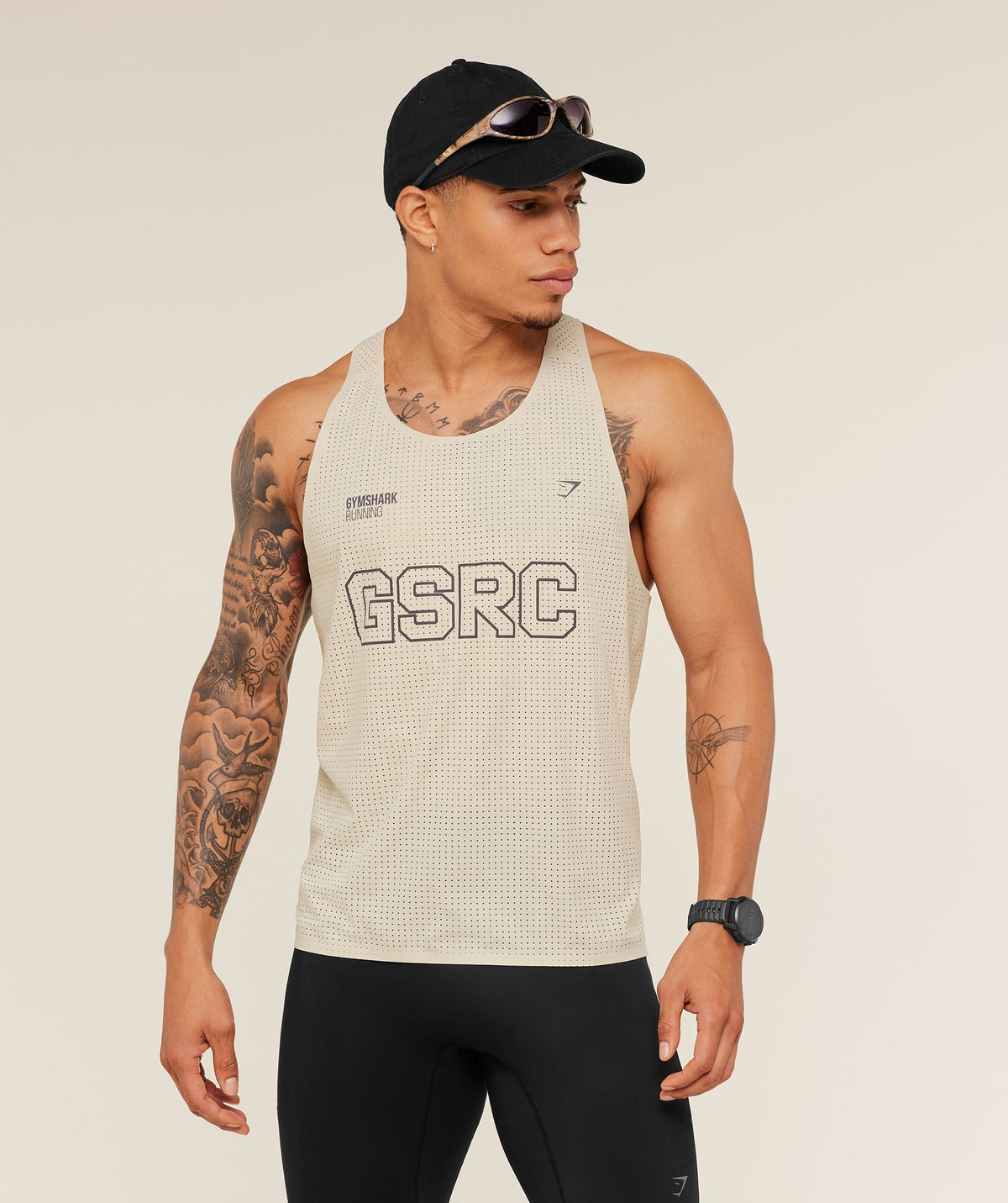 Gymshark Running Elite Race Vest Pebble Grey