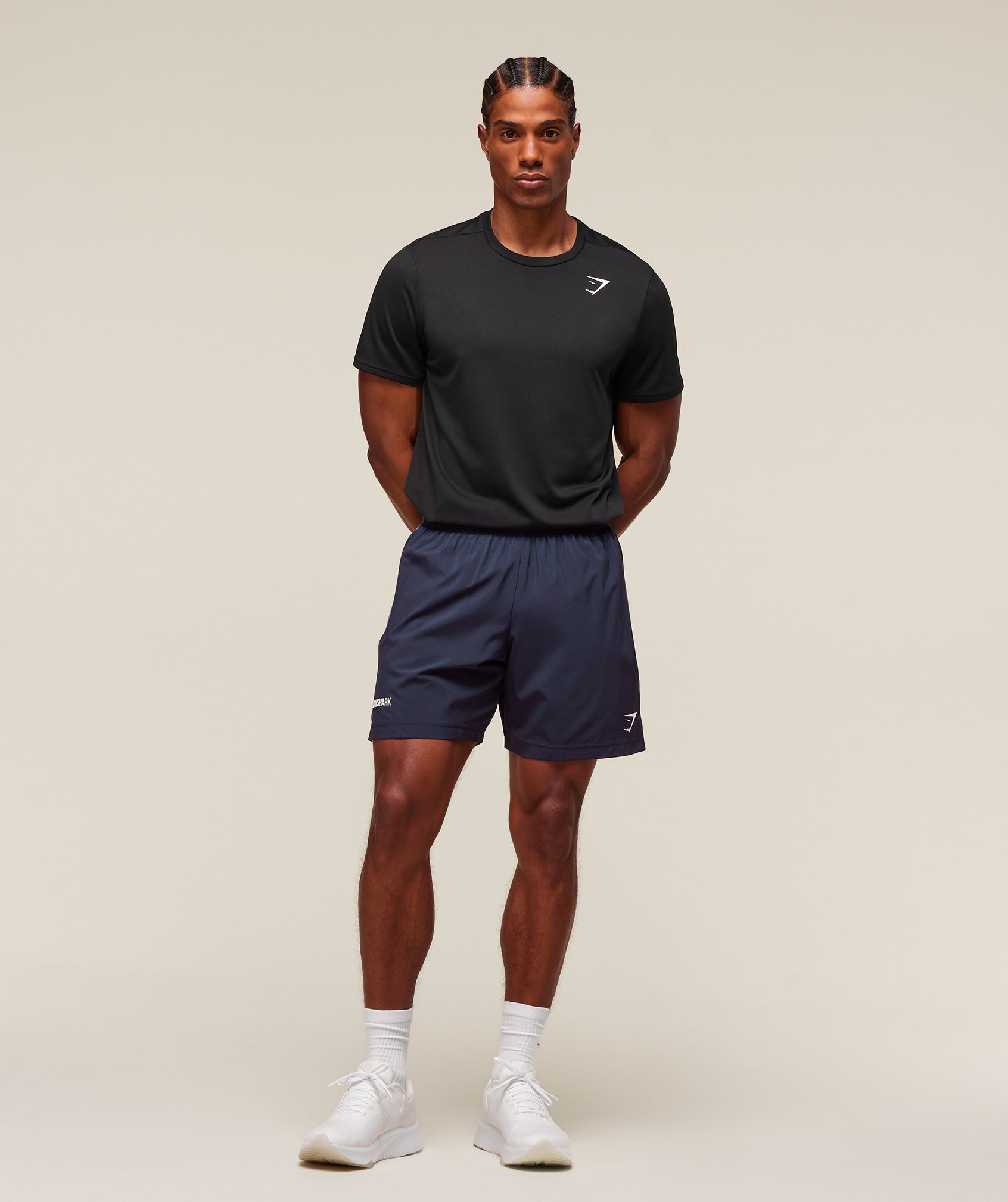 Gymshark Sport Panel 7" Shorts Heavy Blue