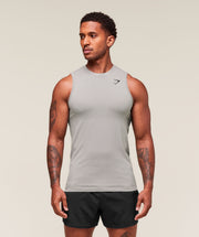 Gymshark Vital Tank - Light Grey/Smokey Grey