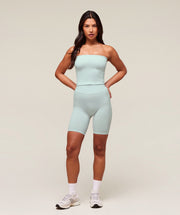 Women's Gymshark Everywear Warp Knit Cycling Shorts Frost Blue