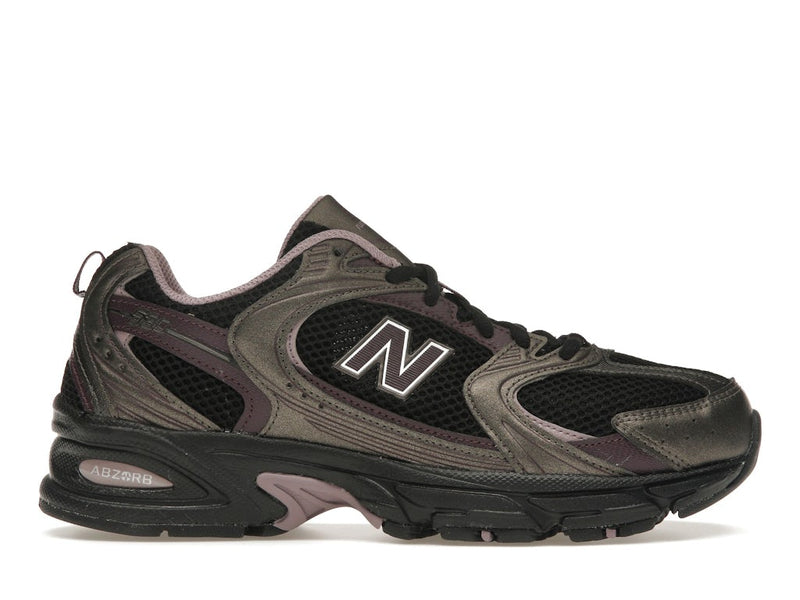530 Shoes - Black with Black Metallic and Plum Brown
