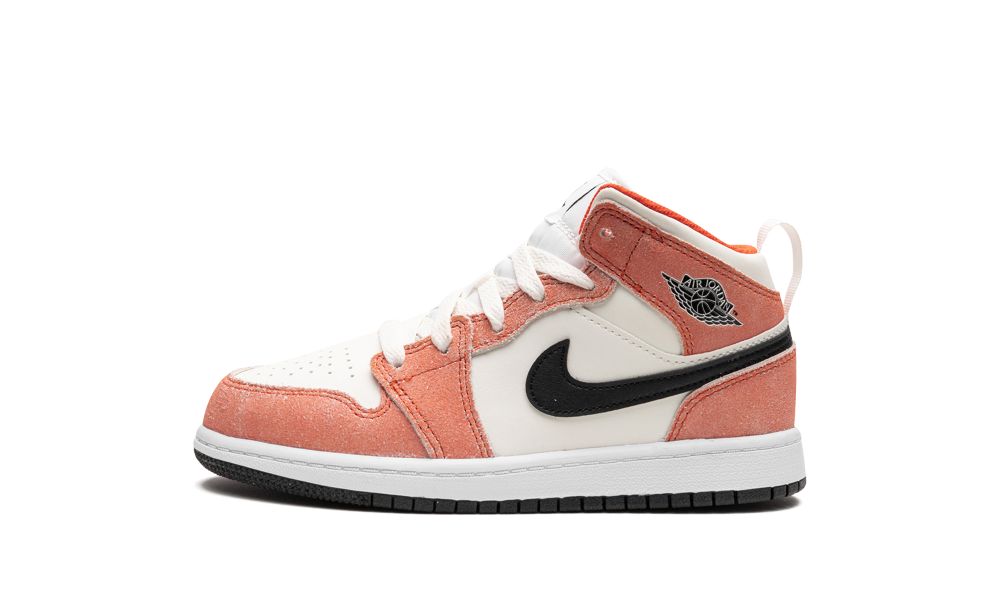 Air Jordan 1 Mid GS Orange Suede