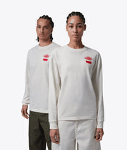 Jordan X LEVIS LONG SLEEVE TEE PALE IVORY/BLACK-UNIVERSITY RED