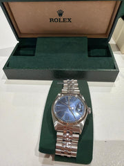 Rolex | Datejust | 16014 | Steel | 36 mm | Steel | Blue | Automatic