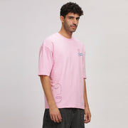 Pink Line Art T-Shirt