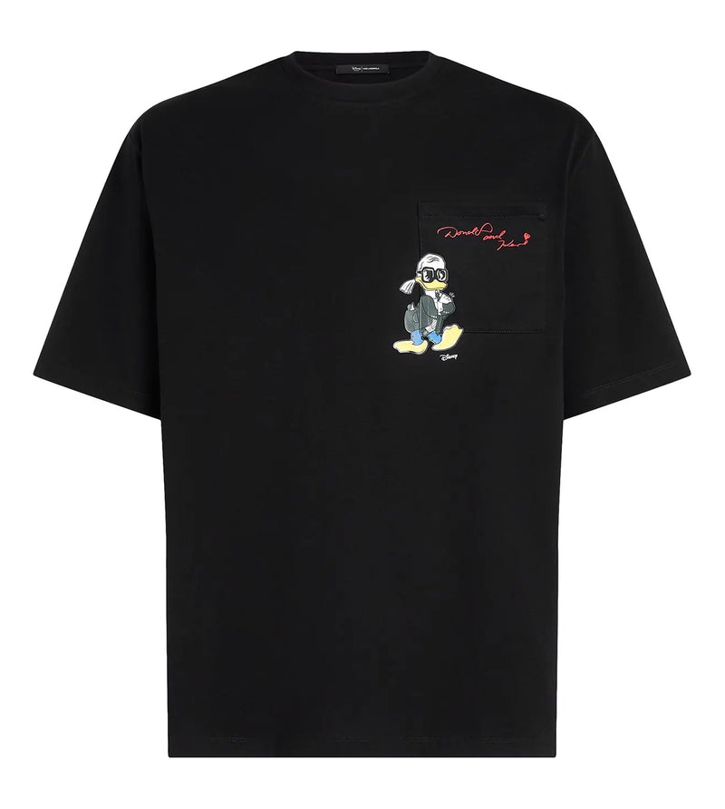 Karl Lagerfeld  Men Black Disney X KL Pocket T-Shirt