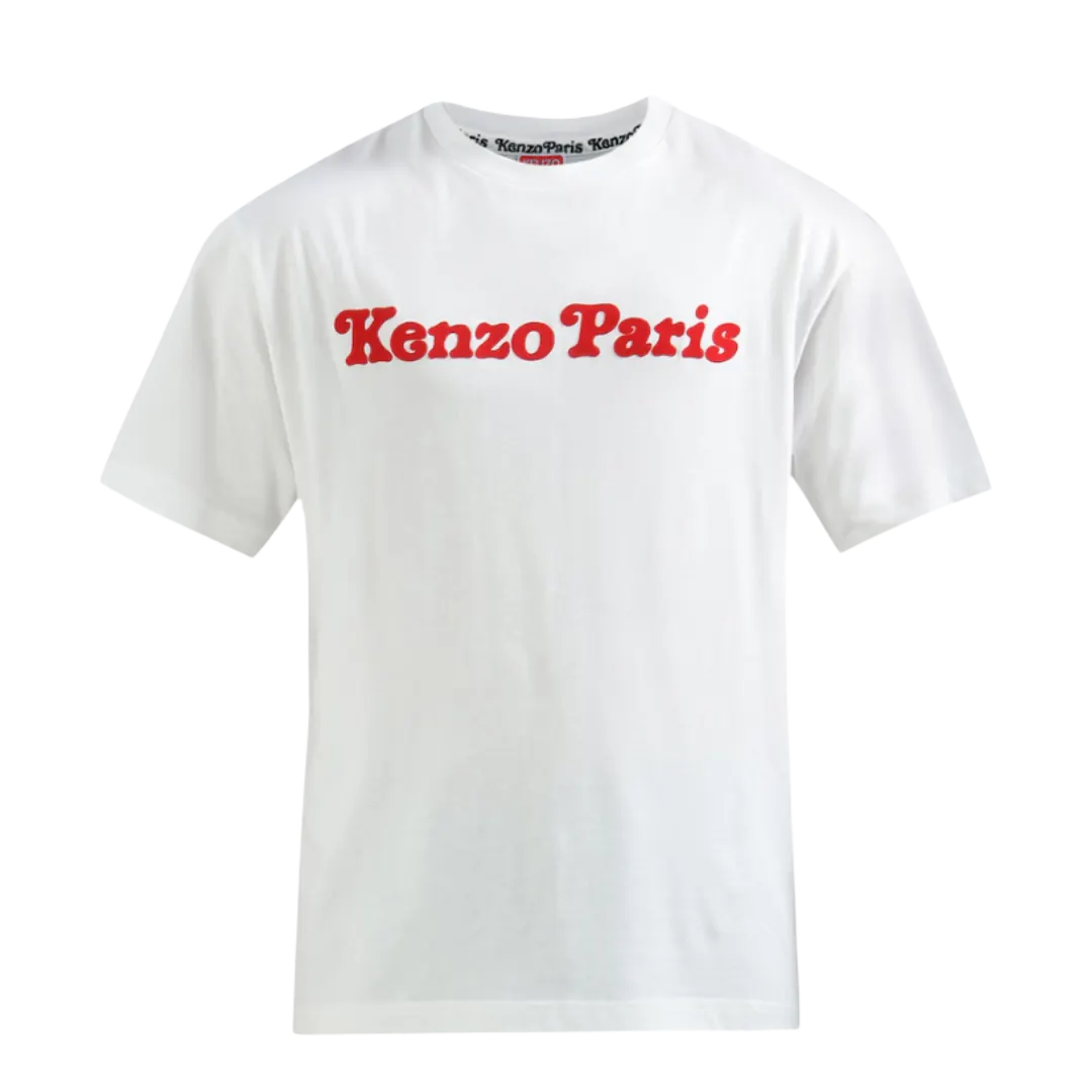 Kenzo Men White Flock Kenzo Front Verdy Tiger T-Shirt