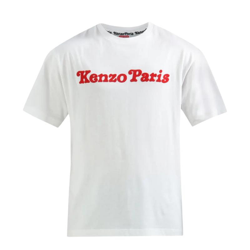 Kenzo Men White Flock Kenzo Front Verdy Tiger T-Shirt