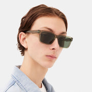 Coach Square Frame Sunglasses Transparent Green
