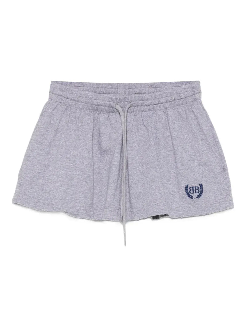 Laurel drawstring-waist cotton skirt