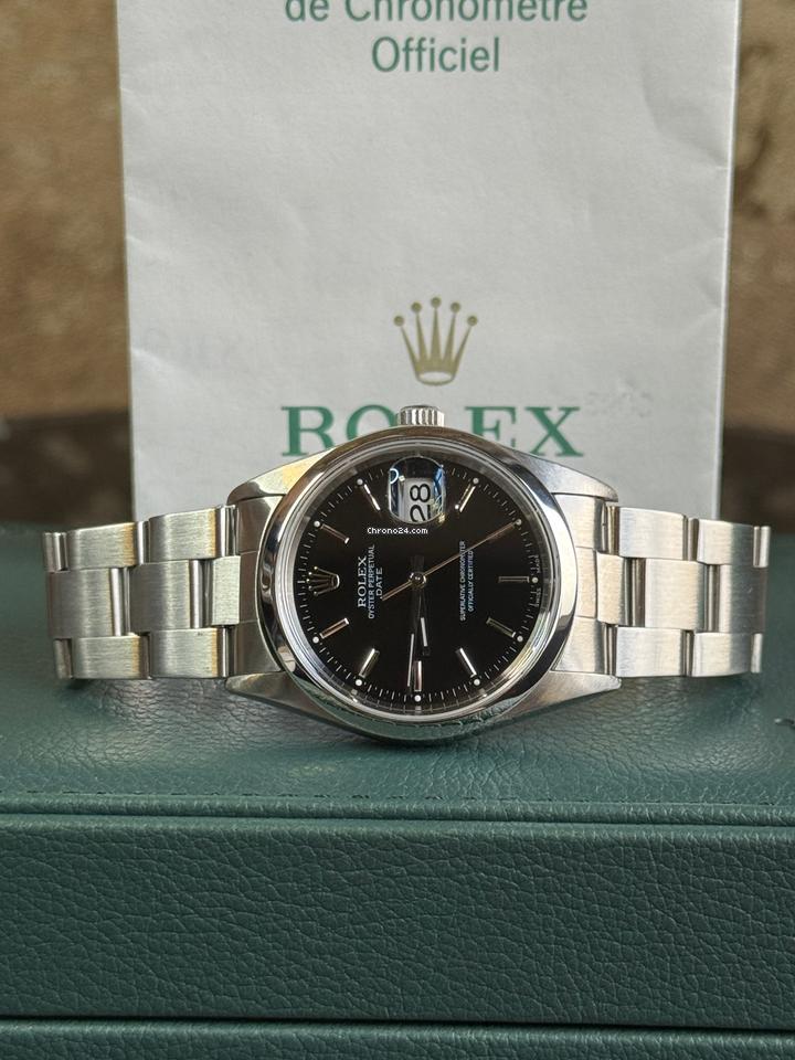 Rolex | Oyster Perpetual | 15200 | Steel | 34 mm | Steel | Black | Automatic